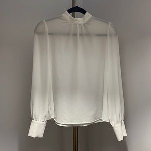 White long sleeve blouse